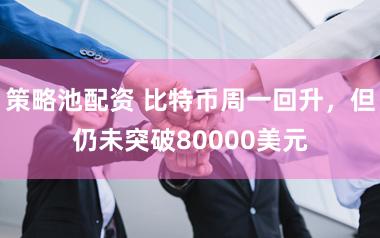 策略池配资 比特币周一回升，但仍未突破80000美元