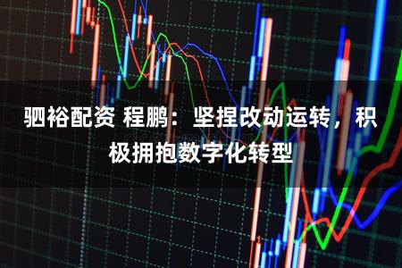 驷裕配资 程鹏:坚捏改动运转,积极拥抱数字化转型
