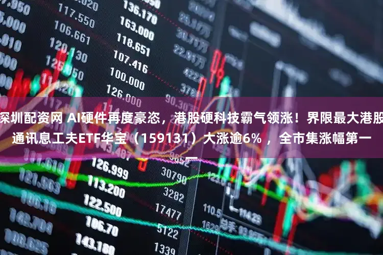 深圳配资网 AI硬件再度豪恣，港股硬科技霸气领涨！界限最大港股通讯息工夫ETF华宝（159131）大涨逾6% ，全市集涨幅第一